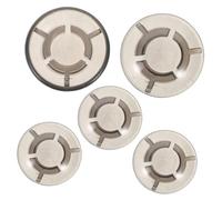 HANABASS 5pcs Effects Pedal Nail Head Pedal Cap Footswitch Toppers Guitar round Volume Knob Caps for Music Studio Accessories