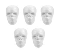 HANABASS 5pcs Grimace Foam Balls DIY Supplies Creative White Blank Design for New Year Festivals Crafting Cultivate Hands-on Ability