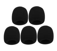 HANABASS 5pcs High-density Thick Sponge Mic Covers for Handheld Microphones Reusable Windscreens with Noise Reduction and Microphone Protection Soft Mufflers for Ktv and Clear