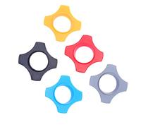 HANABASS 5pcs Microphone Silicone Anti-slip Rings with Multi-color Set Orange Navy Black Gray Red, Anti-roll Protective Sleeve for Karaoke and Wireless Mic Accessories