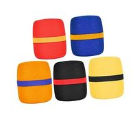 HANABASS 5pcs Microphone Sponge Windproof Covers Protective Mic Wind Screens Reduce Wind Noise Sturdy Sponge Material for Handheld and Lavalier Microphones Random Color