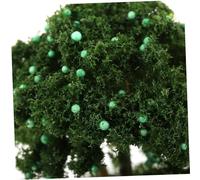 HANABASS 5pcs Miniature Plastic Trees with Moss and Fruit Elements Realistic Simulation Tiny Tree Models for Micro Landscape DIY Sand Table Scenery Plastic Miniature for Indoor Craft