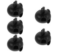 HANABASS 5pcs Universal Microphone Boom Arm Clamp with Adjustable Angle Mic Clip 360° Swivel Tabletop Mic Stand Holder for Live Performances and Podcast Recording