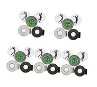 HANABASS 5sets Portable Metal Golf Ball Markers with Magnetic Hat Clips Durable Practical Golfing Accessories for Men and Women Premium Quality for Quick Access The Course 5pcs*5