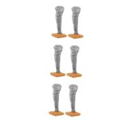 HANABASS 6 pcs Resin Miniature Tornado Figurines Realistic Detailing Sand Table Ornaments Micro Landscape Decorations for Desktop and Weather Enthusiast Gifts