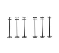 HANABASS 6 pcs Scale DIY Power Pole Accessories for Train Landscape Sand Table Decor Micro Scenery Building Scene Railroad