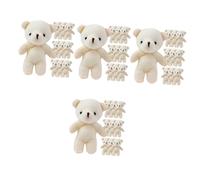 HANABASS 60 pcs Cute Mini Bear Keychain Charms Stuffed Tiny Bear Doll Pendants for Bags Backpacks Handbags Adorable Kawaii Plush Decor for Handicrafts