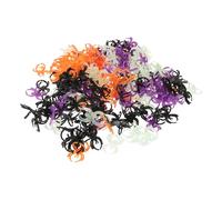 HANABASS 600 pcs Halloween Plastic Spider Finger Rings Mixed Colors Eco Friendly for Trick Treat Party Favors Adults Indoor Outdoor Entertainment