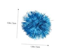 HANABASS 60pcs Glitter Sparkle Pom Pom Balls Interactive Cat for Indoor Play Pet Ball to Boredom and Encourage Exercise