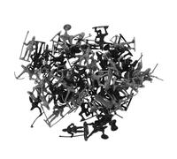 HANABASS 60Pcs Medieval and Roman Soldiers Action Figures Set Black Silver Mini Army Men for Historical Education DIY Castle Building Collection for Birthday Party and Role-playing
