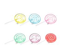 HANABASS 6pcs Colorful Lollipop Decor Miniature Props for Gardens Birthday Parties Creative Crafts Practical Decors for Dollhouses and Fairy Tale Layouts