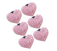 HANABASS 6pcs Diamond-encrusted Aromatherapy Vent Clips Heart-shaped Decorative Air Vent Clips for Car Scent Diffuser Front Dash Outlet