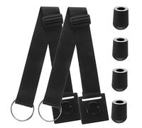 HANABASS 6pcs Holder Cello Slip Mat Black Mats Cello Strap Stoppers Endpin Anchor Double Bass Musical Instrument Accessories