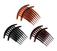 HANABASS 6pcs Lightweight Plastic French Twists Hair Comb with 7 Teeth and Smooth Edges for Straight Hair and Bangs for Holidays and Other Occasions