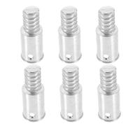 HANABASS 6pcs Metal Threaded End Tips for Mop and Broom Handles, Heavy Duty Aluminum Alloy Connectors with Precision Manufacturing and Seamless Connection, for Household Cleaning