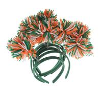 HANABASS 6pcs Multi-colored Knitted Pom Pom Headbands for Themed Parties and Holiday Celebrations Colorful Fairy Tale Hair Accessories for Halloween Carnival Birthday Costume Decorations