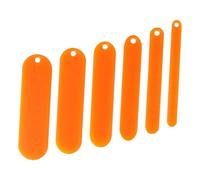 HANABASS 6pcs Plastic Netting Shuttles Fishing Net Needle Repair Tool Lightweight Fishing Accessories for Net Weaving and Mending the Go Orange