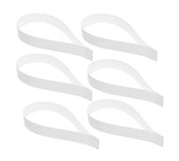 HANABASS 6Pcs Snare Drum Wire Mounting Straps Durable Pet Material Random Color Drum Wire Accessories for Easy Installation and Secure Fixing of Snare Drum Wires