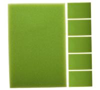HANABASS 6pcs Thickened Aquarium Filter Sponge Sheets with Enhanced Filtration Surface Flexible Fish Tank Filter Media Pads for Indoor Outdoor Ponds Mechanical Water Purifier for Fresh and