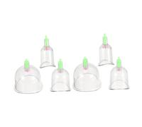 HANABASS 6pcs U-Shaped Vacuum Cupping Set for Joints Ergonomic Suction Cups Body Massage Kit for Muscle Relaxation Anti-Cellulite Therapy Home Gym Use