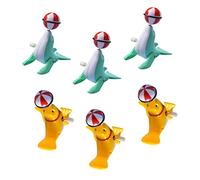 HANABASS 6Pcs Wind Up Clockwork Sea Lion Models Animal Plaything for Creative Vintage Novelty with Random Colors Enhance Motor Skills and Parent Interaction Random Color