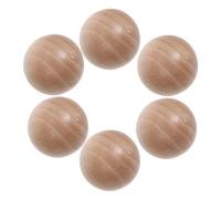 HANABASS 6pcs Wooden Round Ball Stopper Glass Jar Sphere Stopper 30mm Wood Material Excellent Seal Sturdy Elegance Visual Appeal for Preserving Spices and Dry Goods