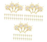 HANABASS 72pcs Vintage Religion Ornaments Church Decorations Holy-light Christmas Party Toppers for Religious Festivals