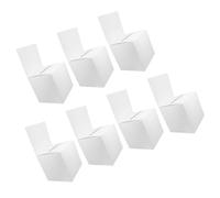 HANABASS 7pcs White Cardboard Raffle Boxes for Tickets with Large Capacity and Easy Assembly Multipurpose Design for Fundraising and Group Activities