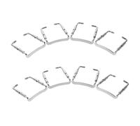 HANABASS 8 PCS Silver Violin Chinrest Screws Replacement Clamp for Repair Maintenance Integrated Design for Comfortable Grip and Enhanced Playing Comfort Compatible with Multiple Violin
