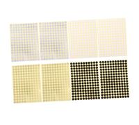 HANABASS 8 Sheets Self-Adhesive Round Lip Gloss DIY Stickers with Excellent Adhesion, Assorted Colour Paper Labels for Handmade Lip Gloss and Wrapping Random Color