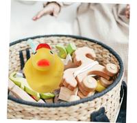 HANABASS 80 pcs Mini Duck Mouth DIY Replacement Accessories for Crafting Cute Plastic Duck Beak Parts with Threaded Design for Stability for Handmade Animal Props and Repairs