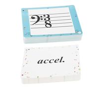 HANABASS 80pcs Music Education Flashcards Piano Note Theory Cards for Rhythm Learning Music Study Tool for Home and School Multi Instrument Compatibility for Enhanced Learning