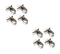 HANABASS 8pcs Bird Food Holder Clip for Parrots Easy to Install Vegetable and Fruit Feeder Accessory Strong Bite Force Design for Birds and Hamsters
