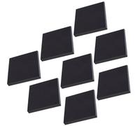 HANABASS 8pcs Black Self-adhesive Memo Stickers Small Removable Note Pads without Residue Convenient to Carry Paper Notes for Home and Library Use