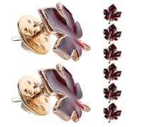 HANABASS 8pcs Canadian Maple Leaf Brooch Pin Leaf Brooches for Women Men Fall Thanksgiving Party Favors Jewelry