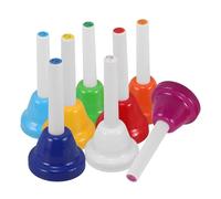 HANABASS 8pcs Diatonic Metal Bells Toys Boys and Girls Bells Wrist Jingle Desk Ring Service Call Educational Percussion Instrument