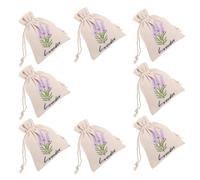 HANABASS 8pcs Embroidered Storage Bags Small Canvas Drawstring Favour Bags for Closet Use as Party Favors Small Jewelry Pouches