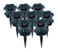 HANABASS 8pcs Garden Hose Guide Rollers Plastic Water Pipe Protectors for Flower Beds Lawn and Tangle Hose Hanger with Quick Installation for Complex Garden Layouts