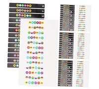 HANABASS 8pcs Guitar Fretboard Stickers Notes for Beginner Fretboard Notes Scale Stickers Guitar Trainer Use Neck While Learning