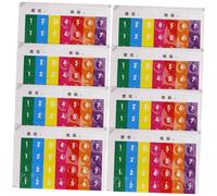 HANABASS 8pcs Pan Flute Stickers for Beginners, Easy to Paste and Tear Instrument Note Stickers, Musical Accessories for Pan Flute Learning and Practice
