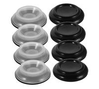 HANABASS 8pcs Piano Caster Protectors with Slip Pads Noise Reducing Upright Piano Caster Cups for Hardwood Tile and Carpet Floors Secure Furniture Leg Floor Protectors
