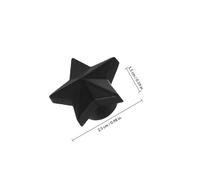 HANABASS 8pcs Star-shaped Stainless Steel Car Tire Valve Caps for Bicycles Motorcycles Trucks Design with Silver Black Color Options