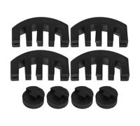 HANABASS 8pcs Violin Practice Mute Full Rubber Round Claw Styles for Ultra-quiet Rehearsal Easy Off Suitable for Beginners and Advanced Players in Shared Spaces