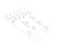 HANABASS Acrylic Braille Label Card Board for Blind Users Braille Attention Card with Sturdy Acrylic Material Universal Financial Service for Outdoor and Indoor Use