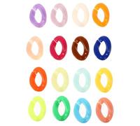 HANABASS Acrylic Linking Smooth 150pcs Quick Link Connectors Lightweight Craft Buckles Random Color for Jewellery Making and Keychain Accessories