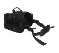 HANABASS Adjustable Dog Saddle Bag Backpack Carrier with Side Pockets for Large Breeds Lightweight Nylon Hiking Harness for Travel Training-ready Design with Balanced Weight Distribution