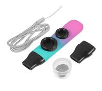 HANABASS Adjustable Tone Double Hole Kazoo Set, Gradient Color Mouth Kazoo for Adults and Boys and Girls, Portable Performance Musical Instrument for Guitar and Ukulele, Sturdy Plastic Sound Device