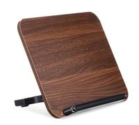 HANABASS Adjustable Wood Book Stand Holder 13 Levels for Reading Books and Laptops Walnut Material Suitable for Office and Kitchen Use Built to Last with Elegant Design