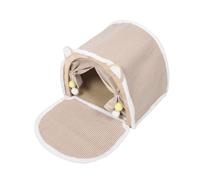 HANABASS All-season Cat House with Sisal Scratching Board and Hanging Fluffy Ball Space-saving Tent Cat Scratcher Protecting Furniture and Providing Comfortable Resting Area