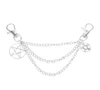 HANABASS Alloy Shoe Chain Decoration with Five-pointed Star Charm for Sneakers and Casual Shoes Metal Footwear Accessory for Trainers Boots for Men and Women